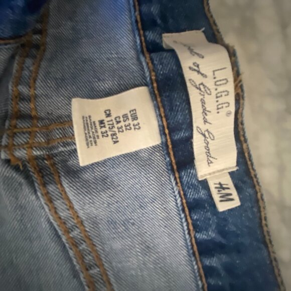 H&M‎ L.O.G.G. Jean Shorts -Size 32 - Picture 3 of 4